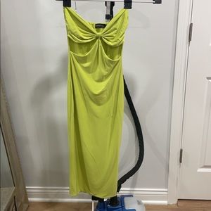 Pretty little thing dress in Lime Green